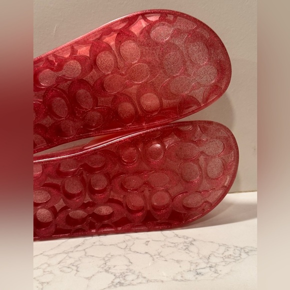 Coach Women's Blush Ulyssa Jelly Pool Slides - Picture 10 of 11